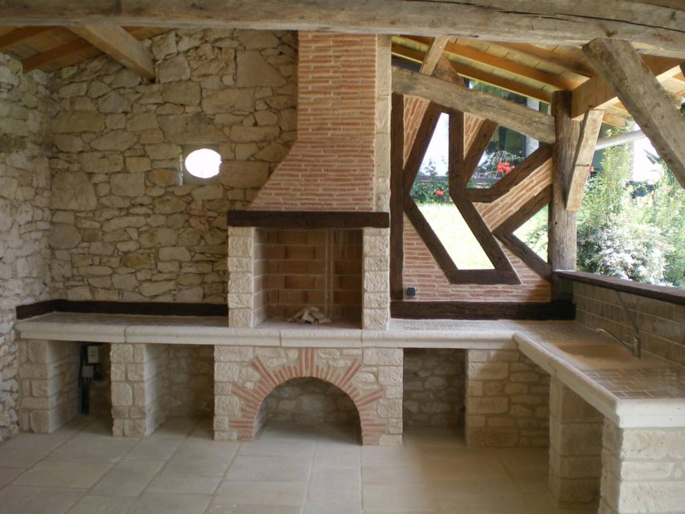 maçonnerie terrasse couverte