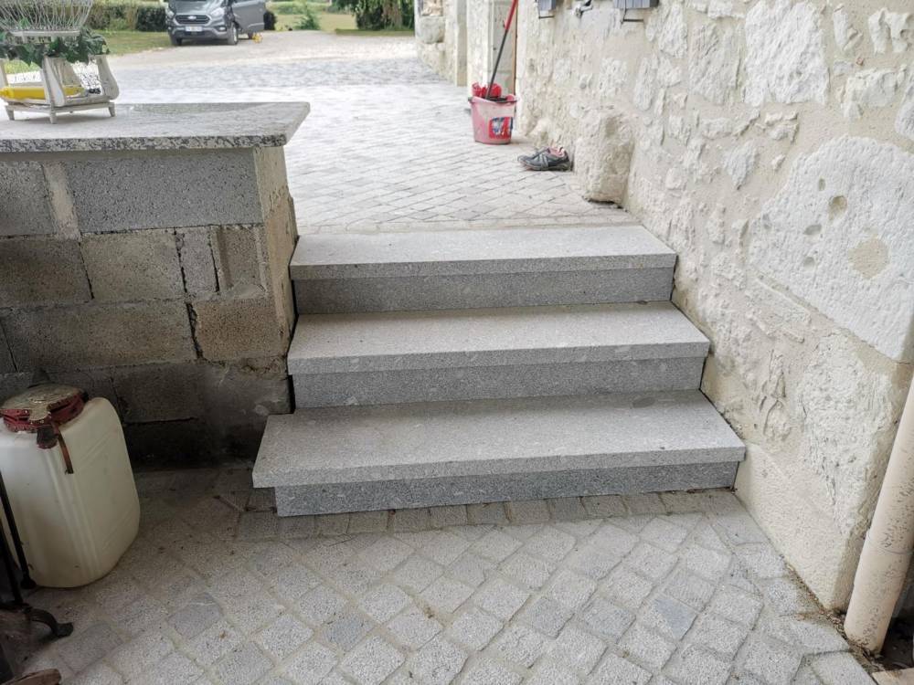 pavage et escalier